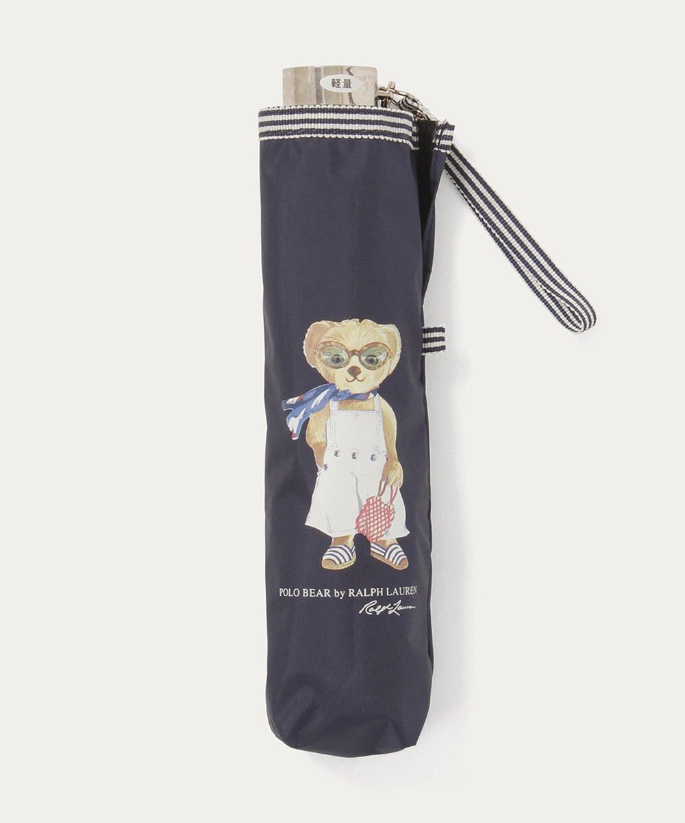 MOONBAT 【遮光率100％/遮熱/UV/軽量】POLO RALPH LAUREN（ポロ ラルフローレン）晴雨兼用日傘  ポロベア 折りたたみ傘 