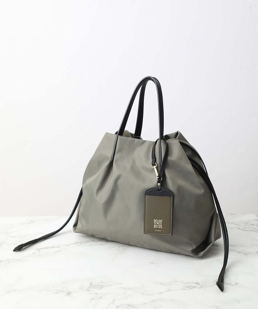 style code 【PADMA/パドマ】カードケース付　ナイロン巾着トートバッグ 