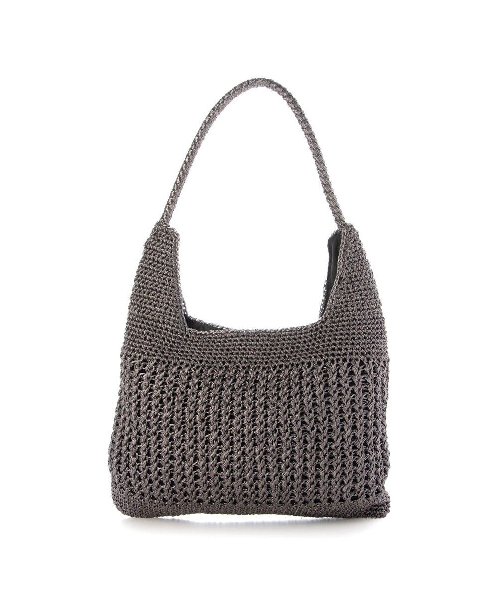 UNBILLION カシュカシュ cachecache / メタリックコード柄編みワンハンドルトート 