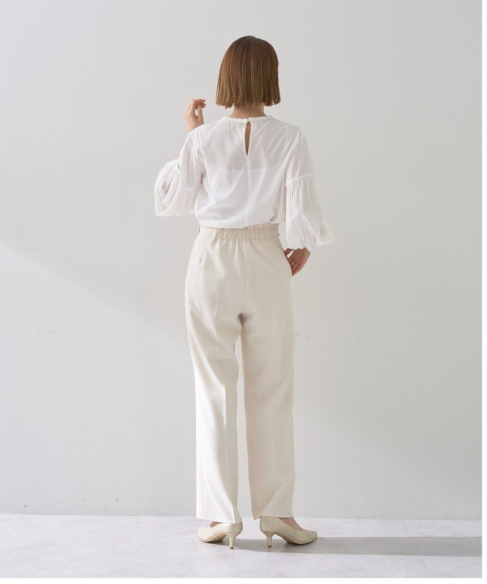 YECCA VECCA サイドベルテッドハイウエストパンツ 