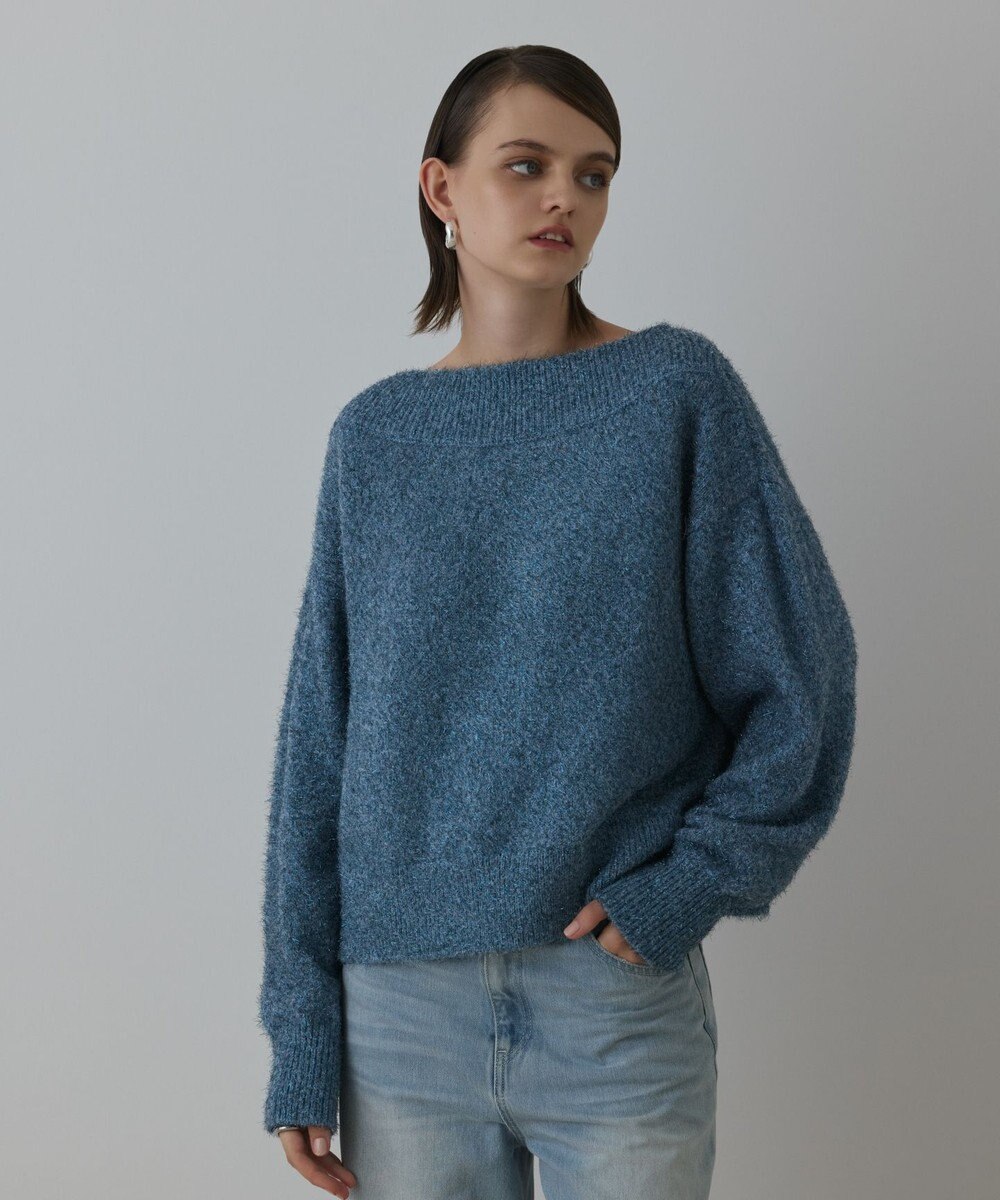 GRACE CONTINENTAL グリッターニットトップ 