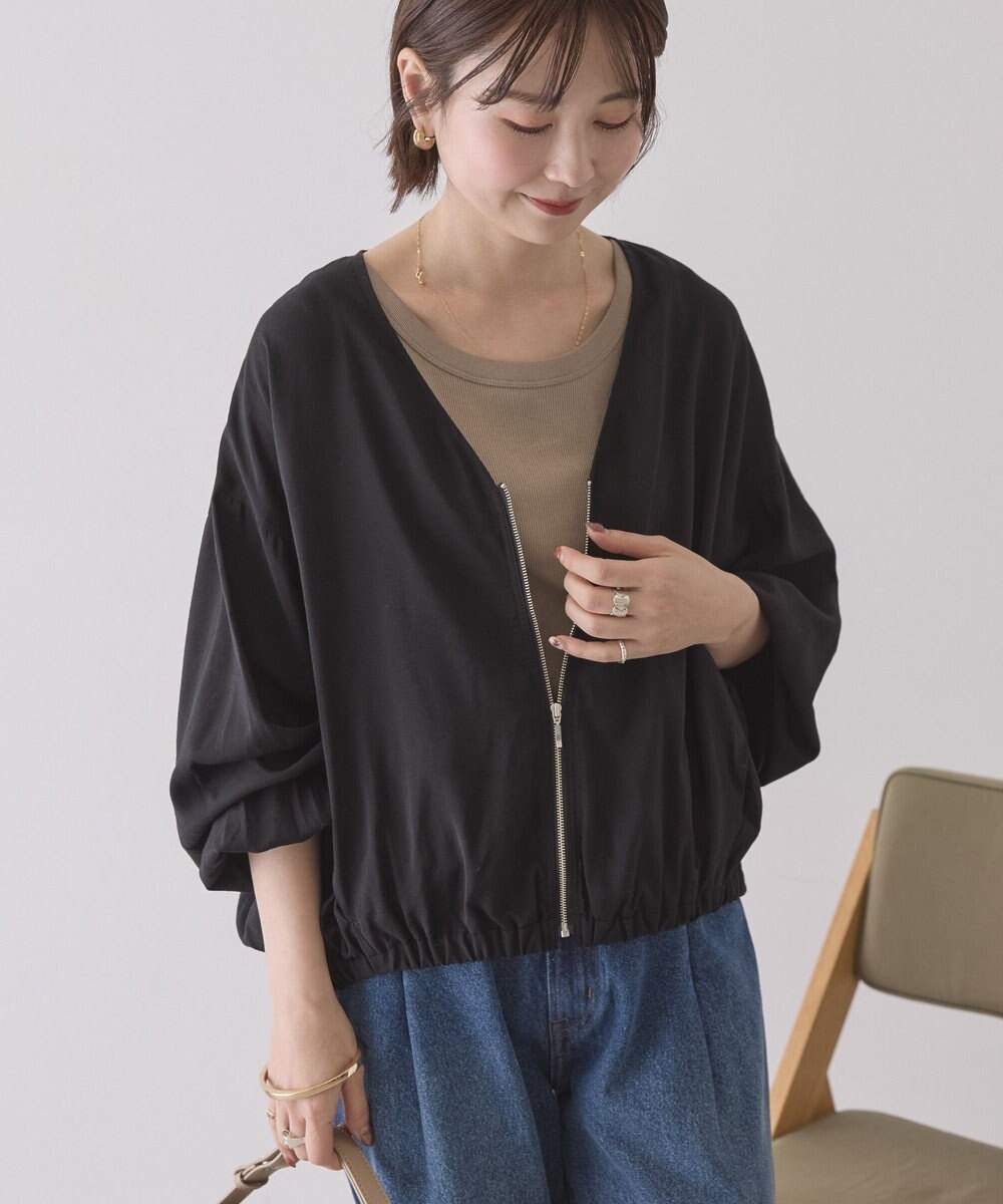 AMERICAN HOLIC Vネックドルマンブルゾン 