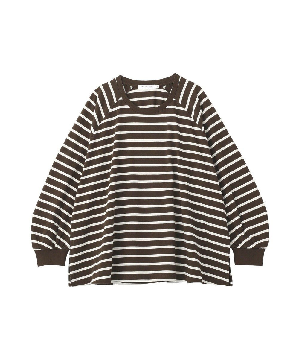 AMERICAN HOLIC フレアラグランボーダーロンＴ 