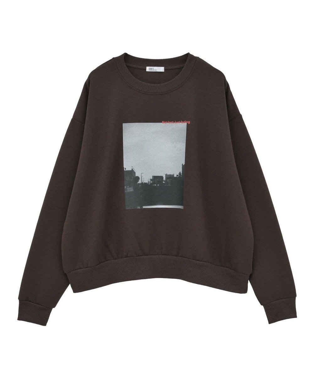 CRAFT STANDARD BOUTIQUE フォトプリントダンボールプルオーバー 