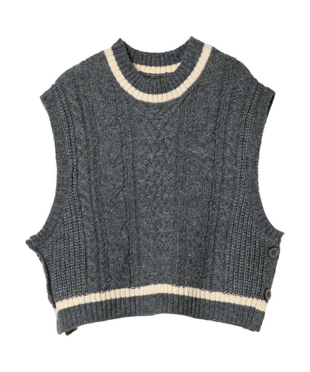 CRAFT STANDARD BOUTIQUE ２ＷＡＹケーブルニットベスト 