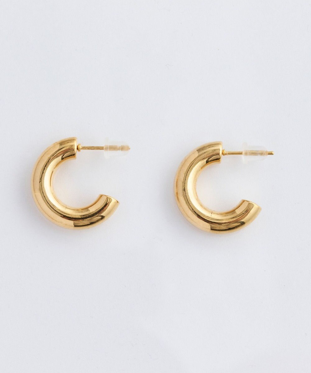 Phoebe 【金属アレルギー対応】ボリュームフープピアス　ゴールド/サージカルステンレス 