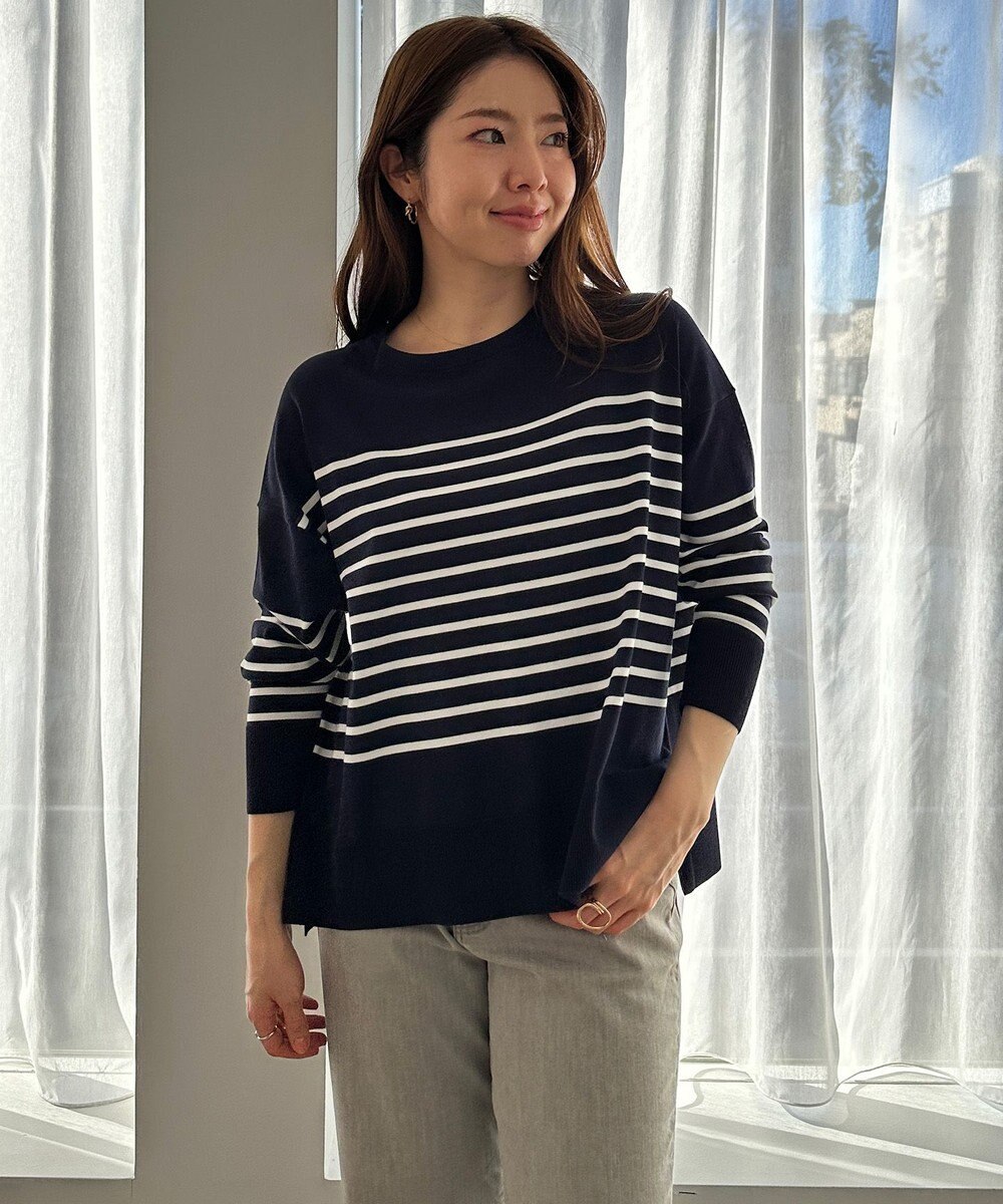 UNFILO マイビューティ クルーネック ニット 