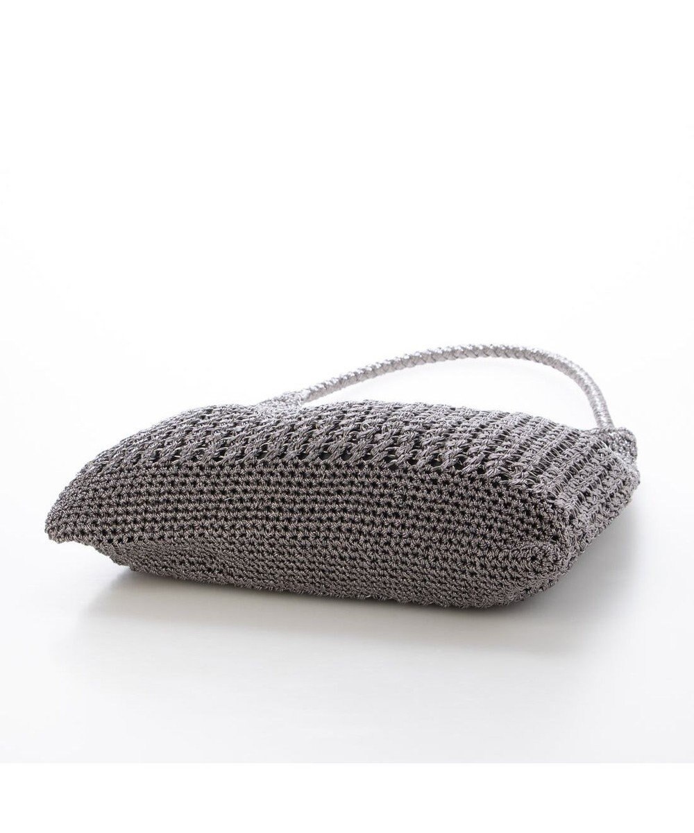 UNBILLION カシュカシュ cachecache / メタリックコード柄編みワンハンドルトート 