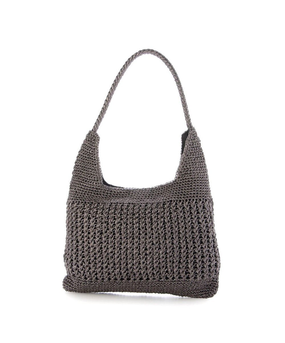 UNBILLION カシュカシュ cachecache / メタリックコード柄編みワンハンドルトート 