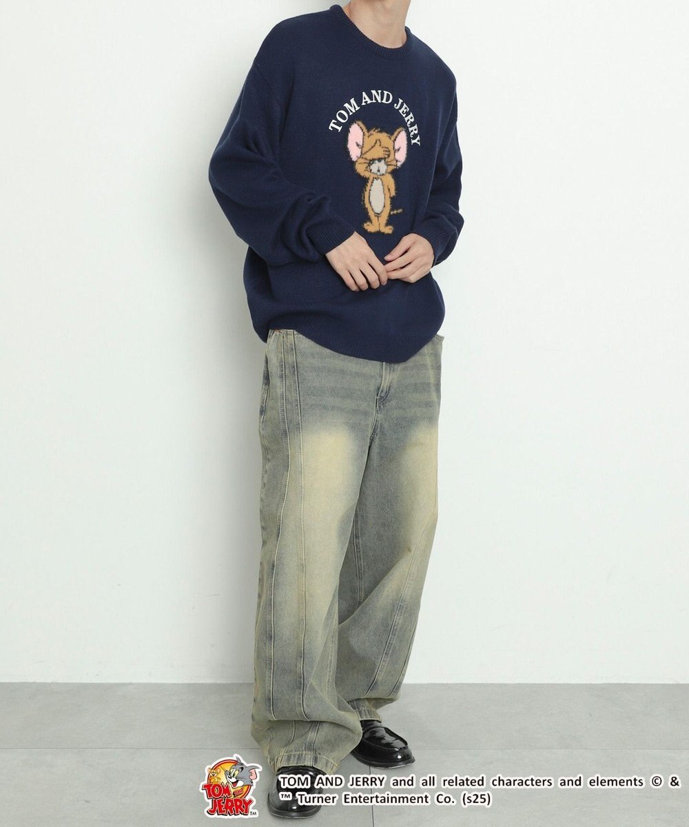 WEGO JERRY　シャギージャガードニット 