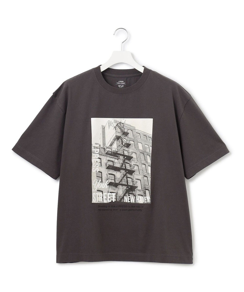 J.PRESS YORK STREET 【UNISEX】フォトプリントTシャツ ”New Yourk street” 