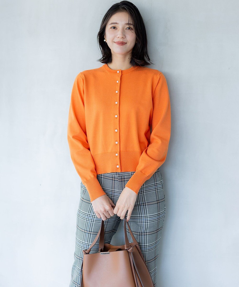 組曲 【洗える・6色展開】Elenaベーシックニット カーディガン 