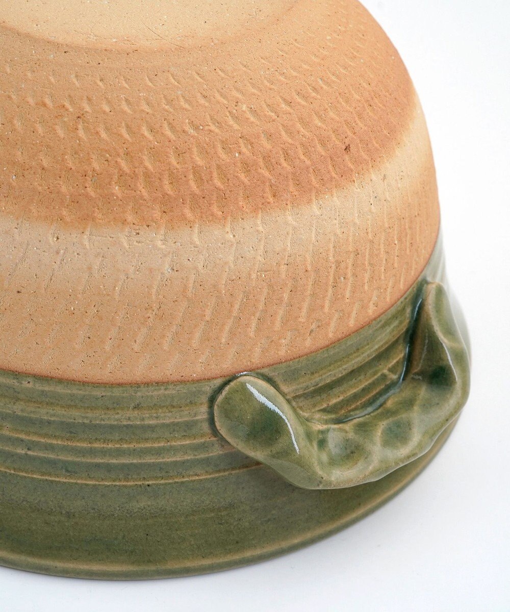 たち吉 【たち吉】伊賀飛びカンナごはん鍋（緑釉）〈１個〉伊賀焼 