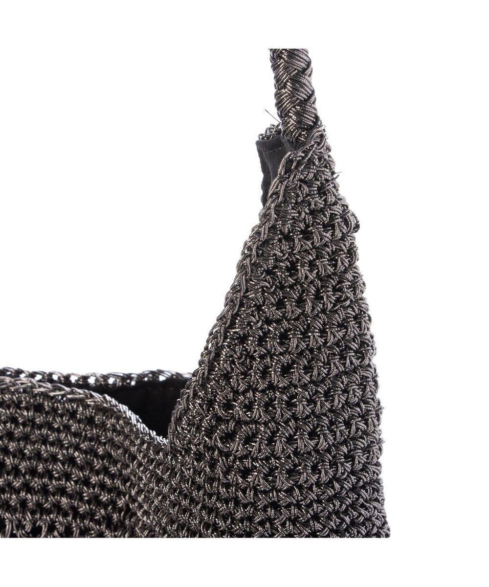 UNBILLION カシュカシュ cachecache / メタリックコード柄編みワンハンドルトート 