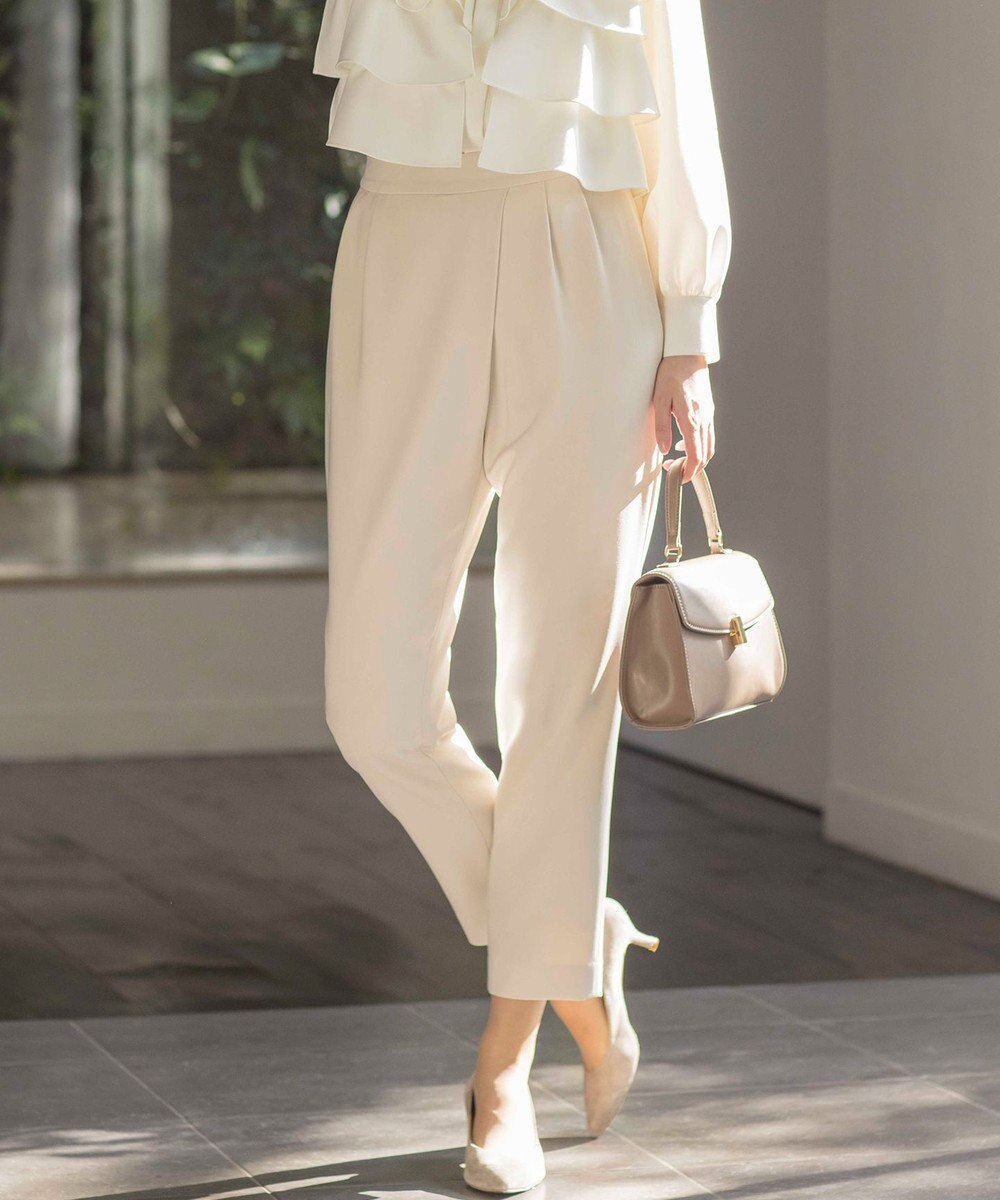 組曲 S 【KUMIKYOKU NAVY】コンフォータブルドレープ ラップパンツ 