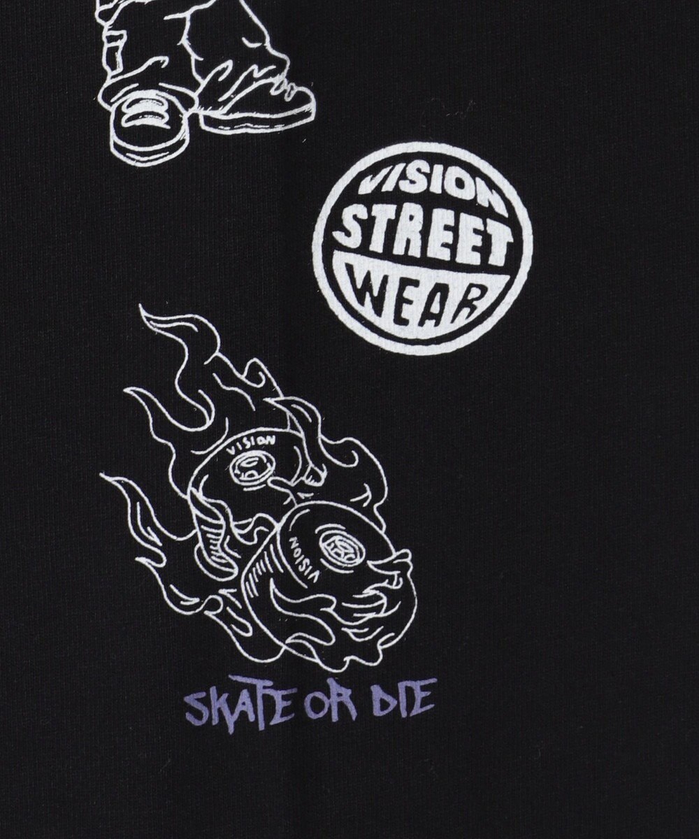 WEGO 【ユニセックス着用ITEM】別注VISIONグラフィックスリーブプリントT（LS） 