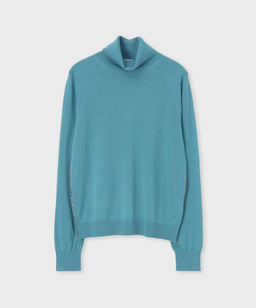 Paul Smith ドレープウール ストライプ タートルネック ニット 