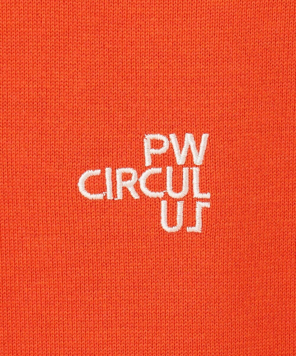 PW CIRCULUS 【WOMEN】【洗える】ロゴ ラグランスリーブ クルーネック ニット 