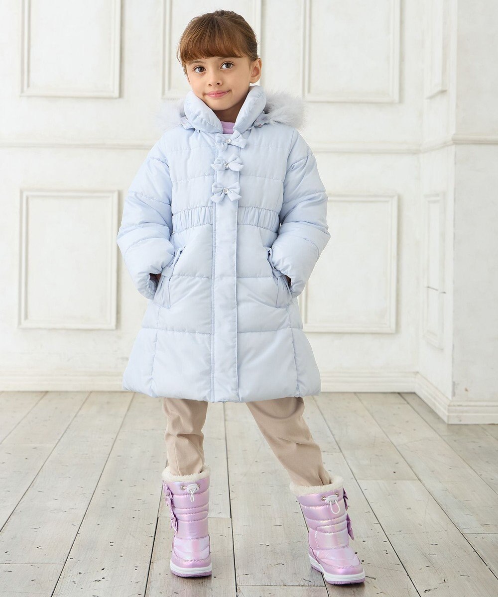 ANY KIDS 【洗濯機OK】中綿Aラインロングコート 