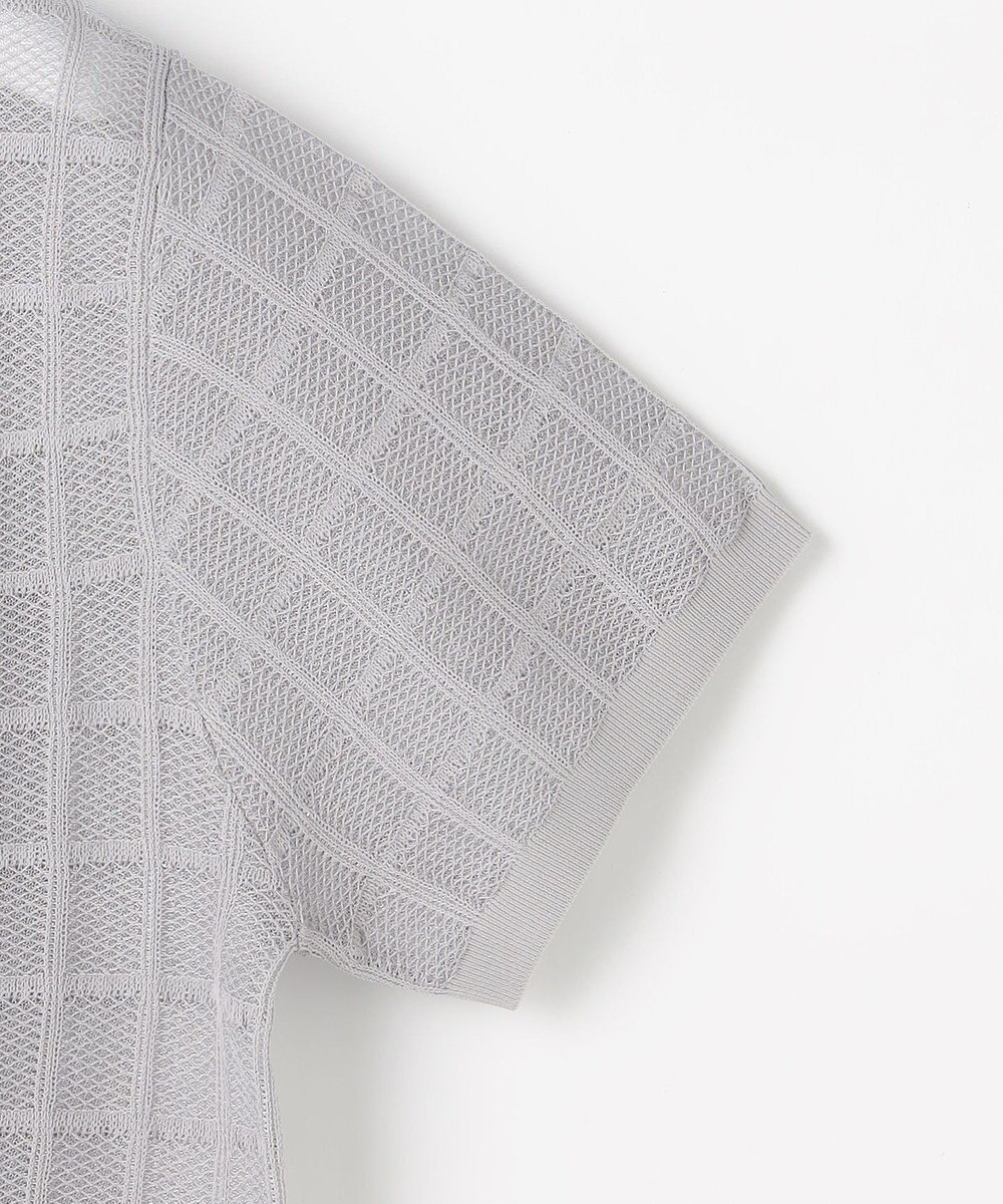 自由区 L 【ワコールコラボ・2点SET】シアーチェックニット プルオーバー 