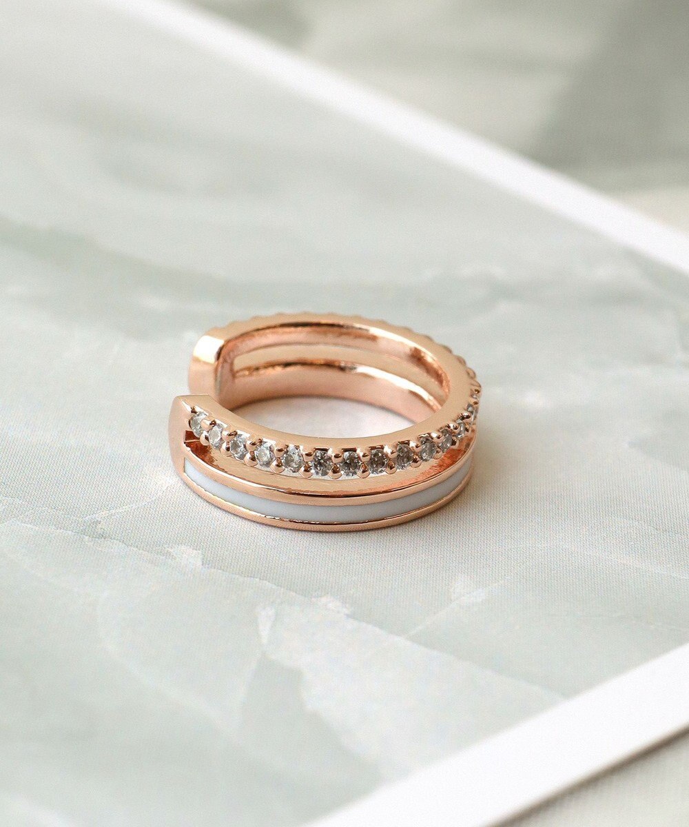 Tiaclasse 配色ラインイヤーカフ 