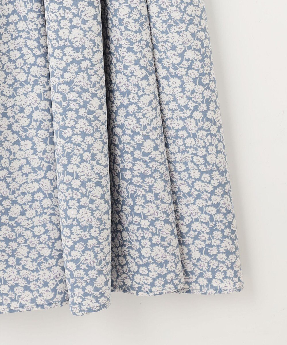 Feroux 【洗える】フラワープリントドロスト ワンピース 