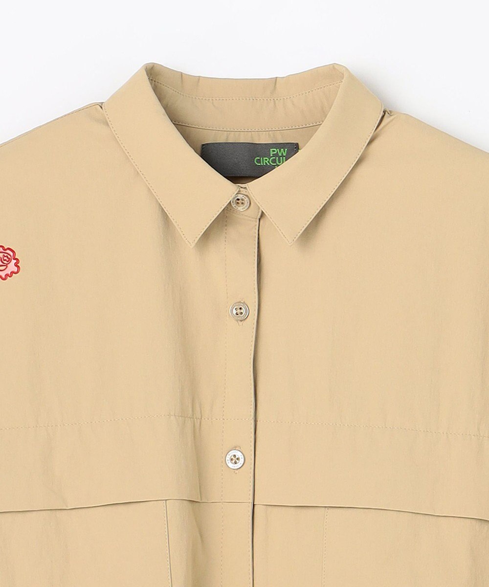 PW CIRCULUS 【すっきり見え袖】【WOMEN】サファリシャツ ゴルフウェア レディース 