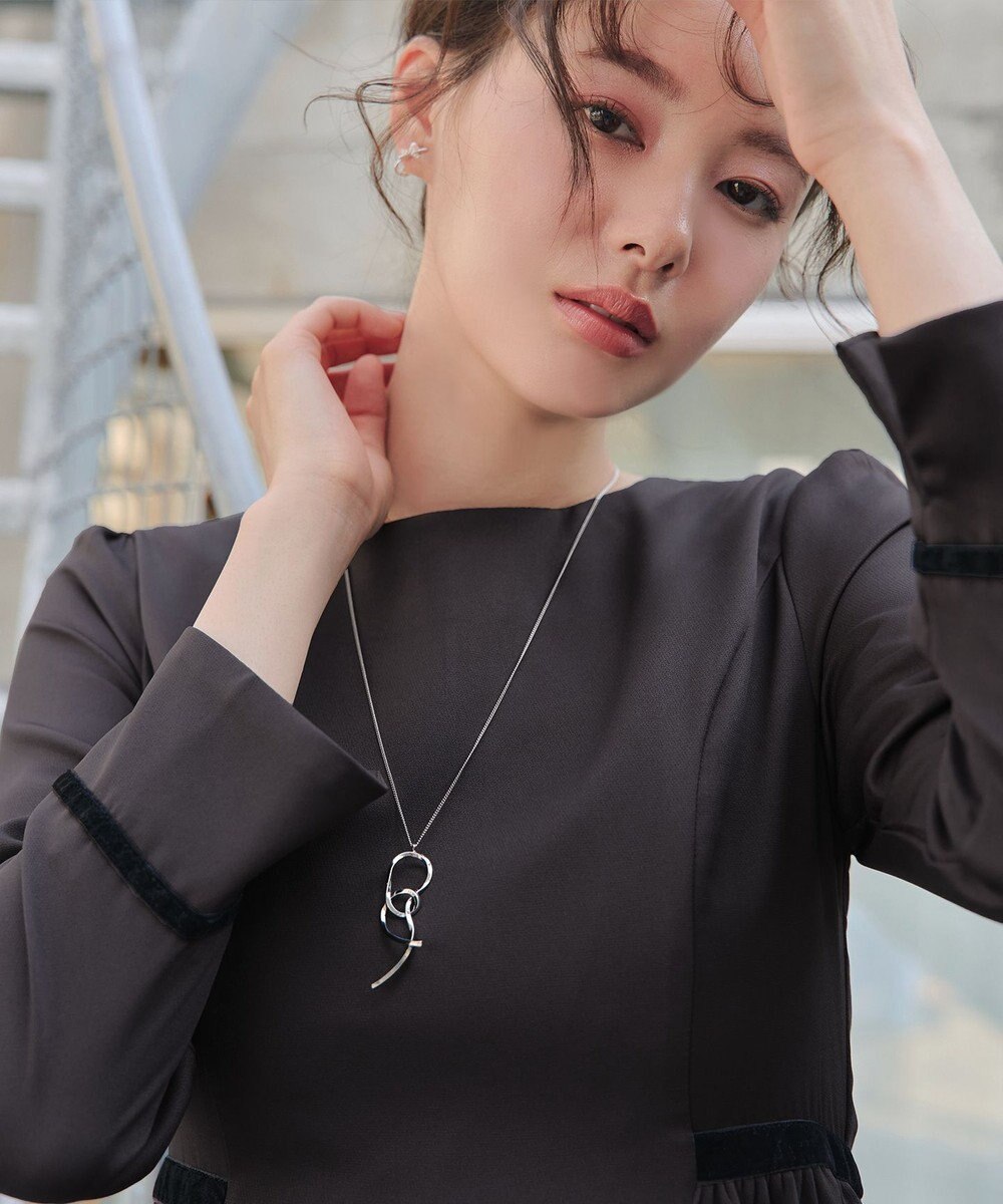 Tiaclasse 【安田美沙子さん着用・新色追加・洗える】ベロアラインフレアワンピース 