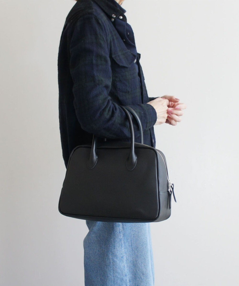 TIDEWAY MOSS グリッド ボストンバッグ M 