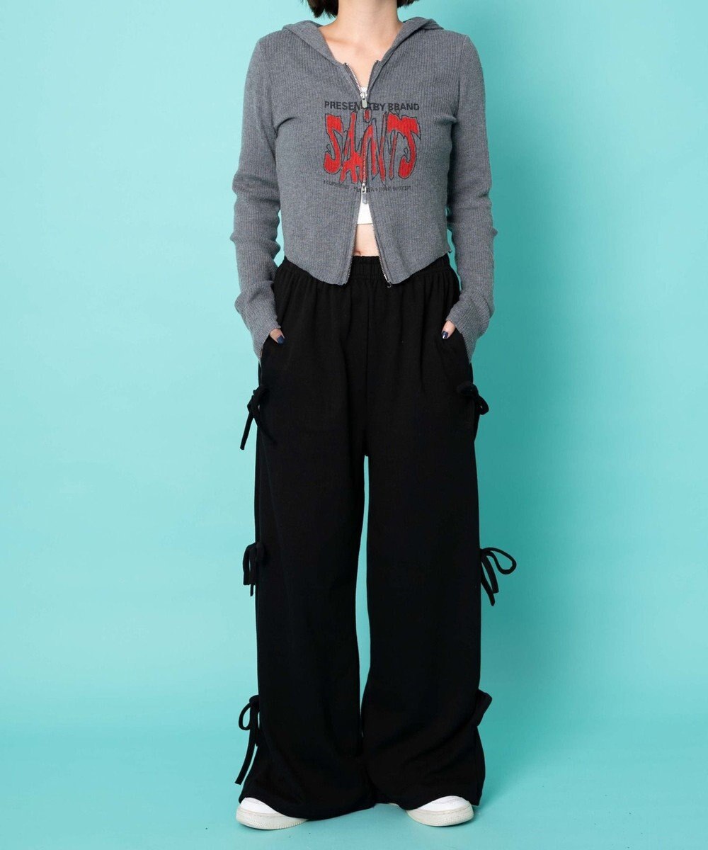 WEGO サイドリボンスウェットパンツ 