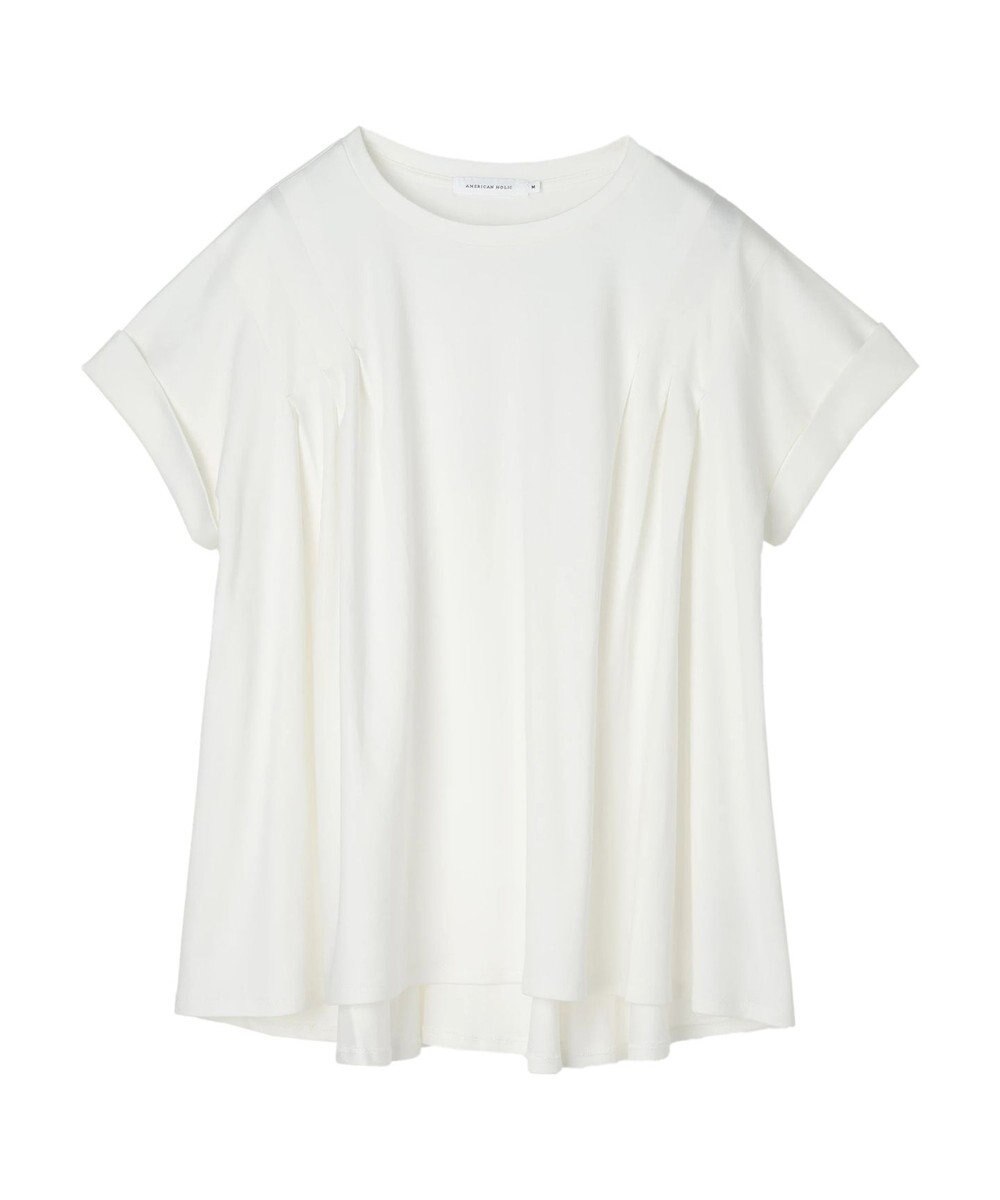 AMERICAN HOLIC フレアヘムフレンチスリーブカットプルオーバー 