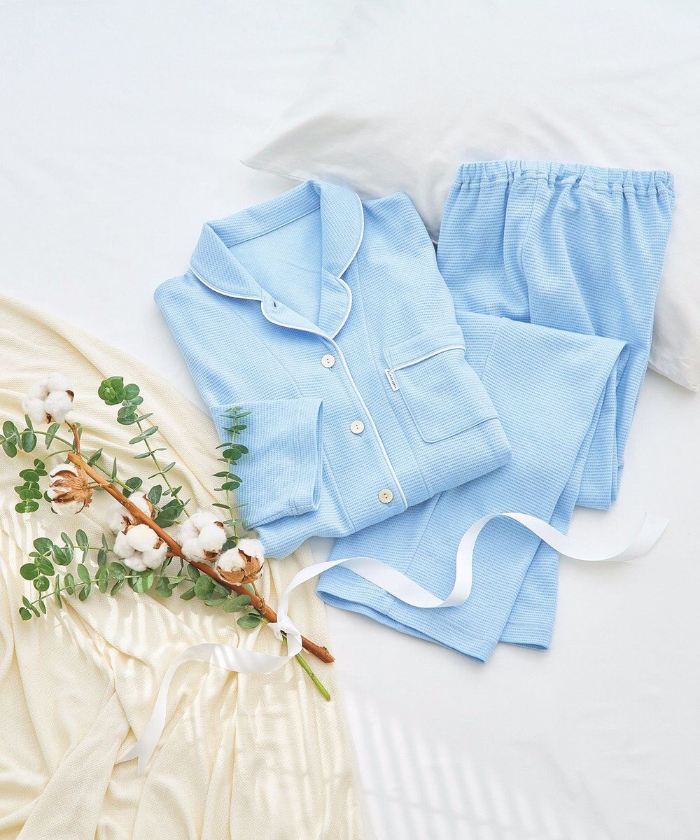 ワコール／睡眠科学 パジャマ 長袖・長ズボン 希少な超長綿「天綿（R）」パジャマ YDX525 睡眠科学／ワコール 