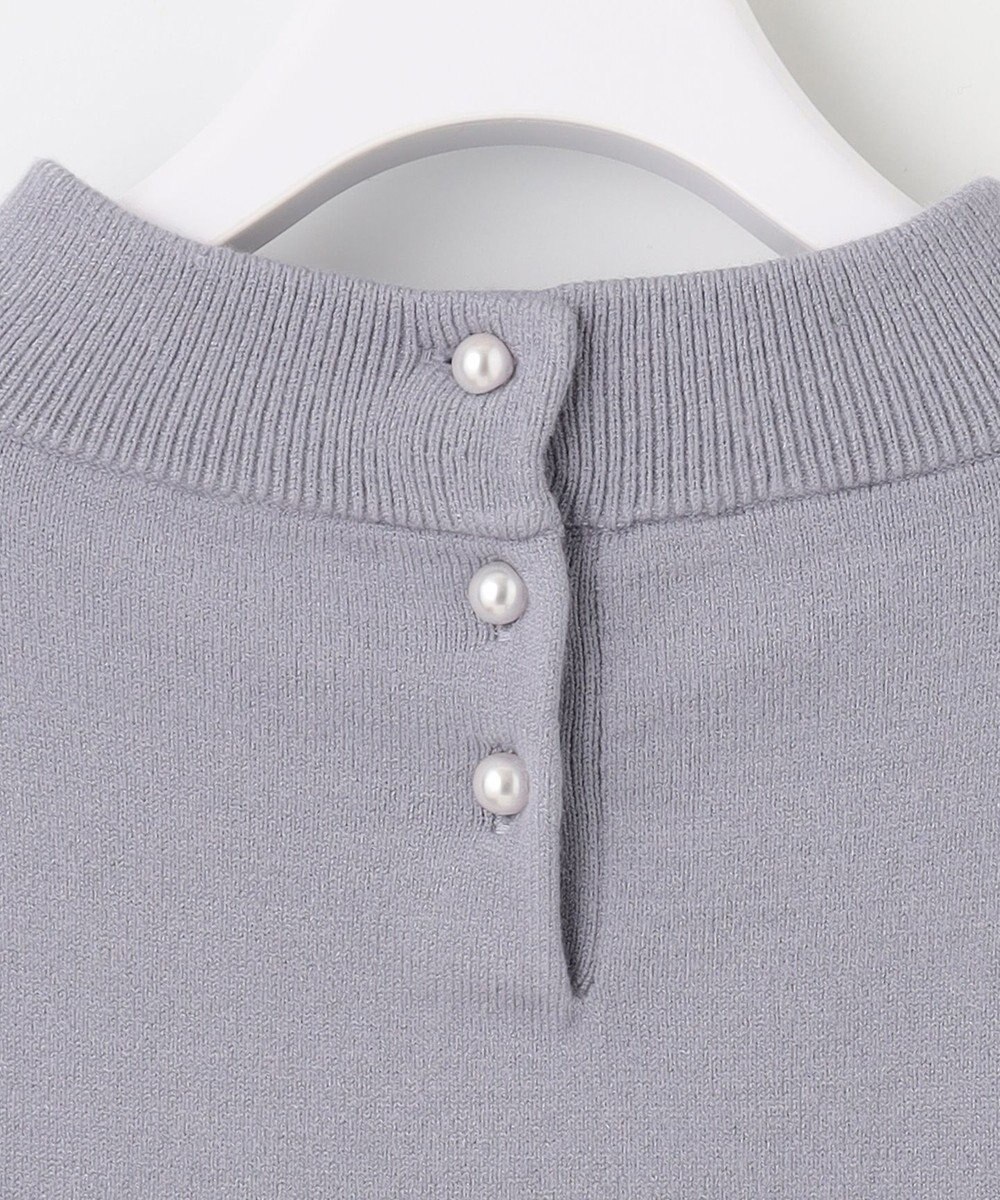 ANY SIS S 【低身長企画】バックパール調ポイント ニット 