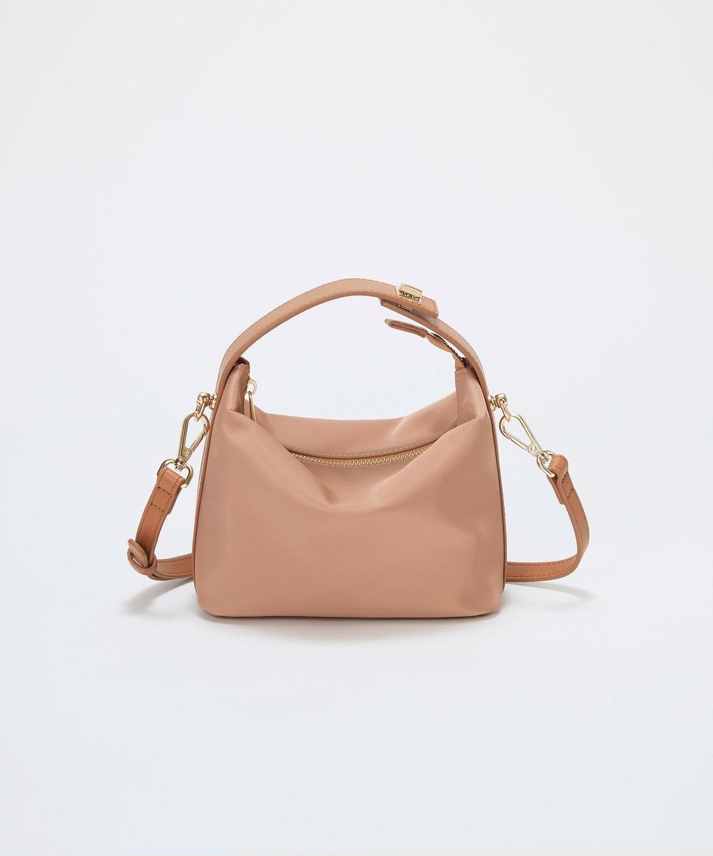 TOPKAPI 【TREASURE TOPKAPI】ナイロン レザーコンビ ハンドルオープン ミニ ショルダーバッグ 