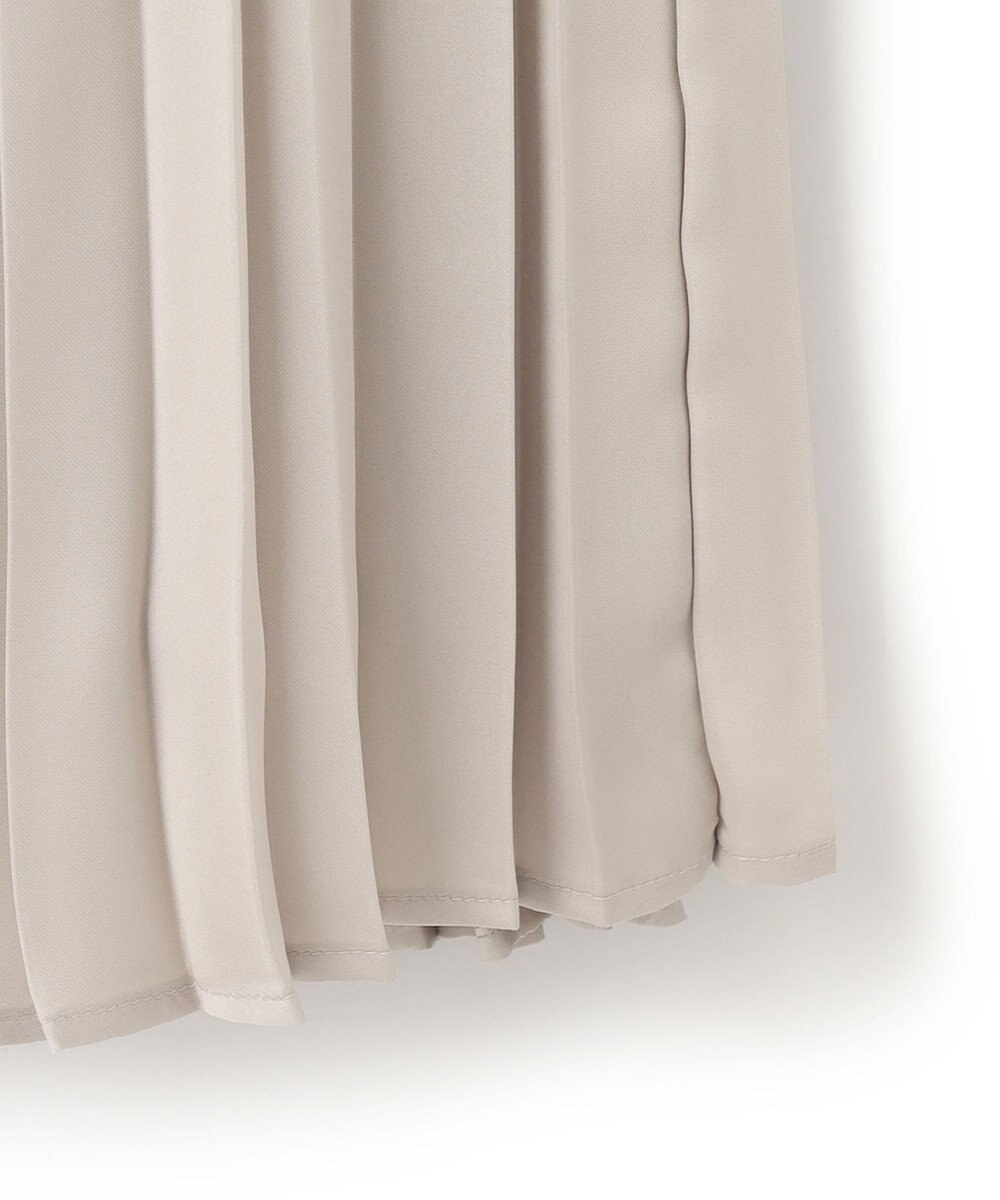 ICB 【洗える】 レザーライクプリーツスカート 