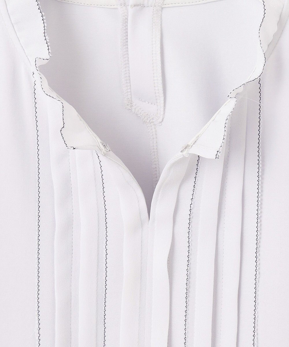 J.PRESS LADIES S 【吸水速乾】プレーティングジャージー フリル襟 カットソー 