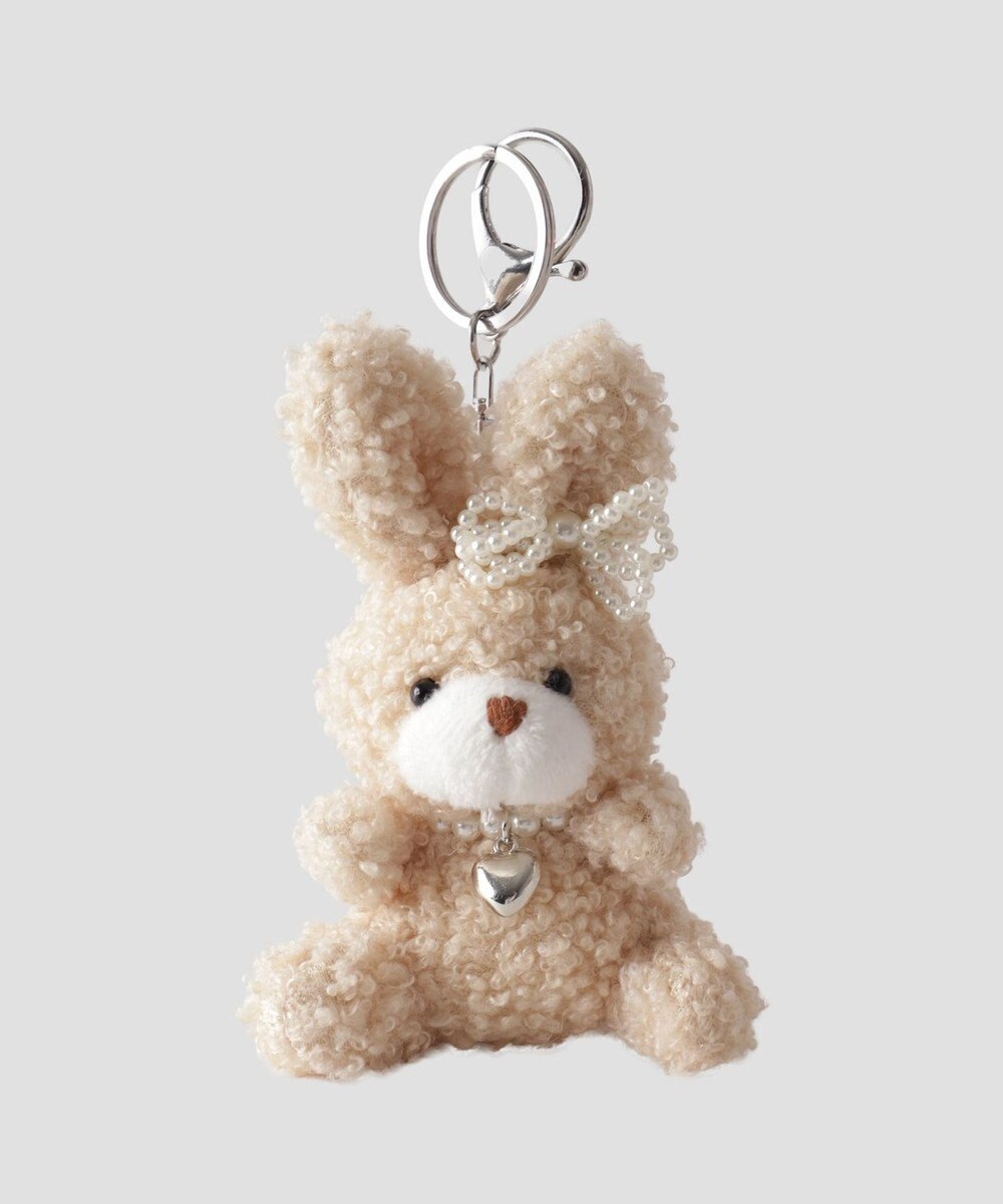WEGO もこもこファンシーうさぎぬいぐるみキーホルダー 