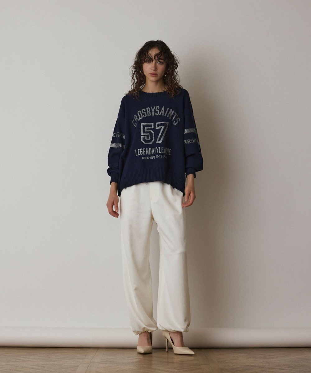 GRACE CONTINENTAL ナンバリングニットトップ 