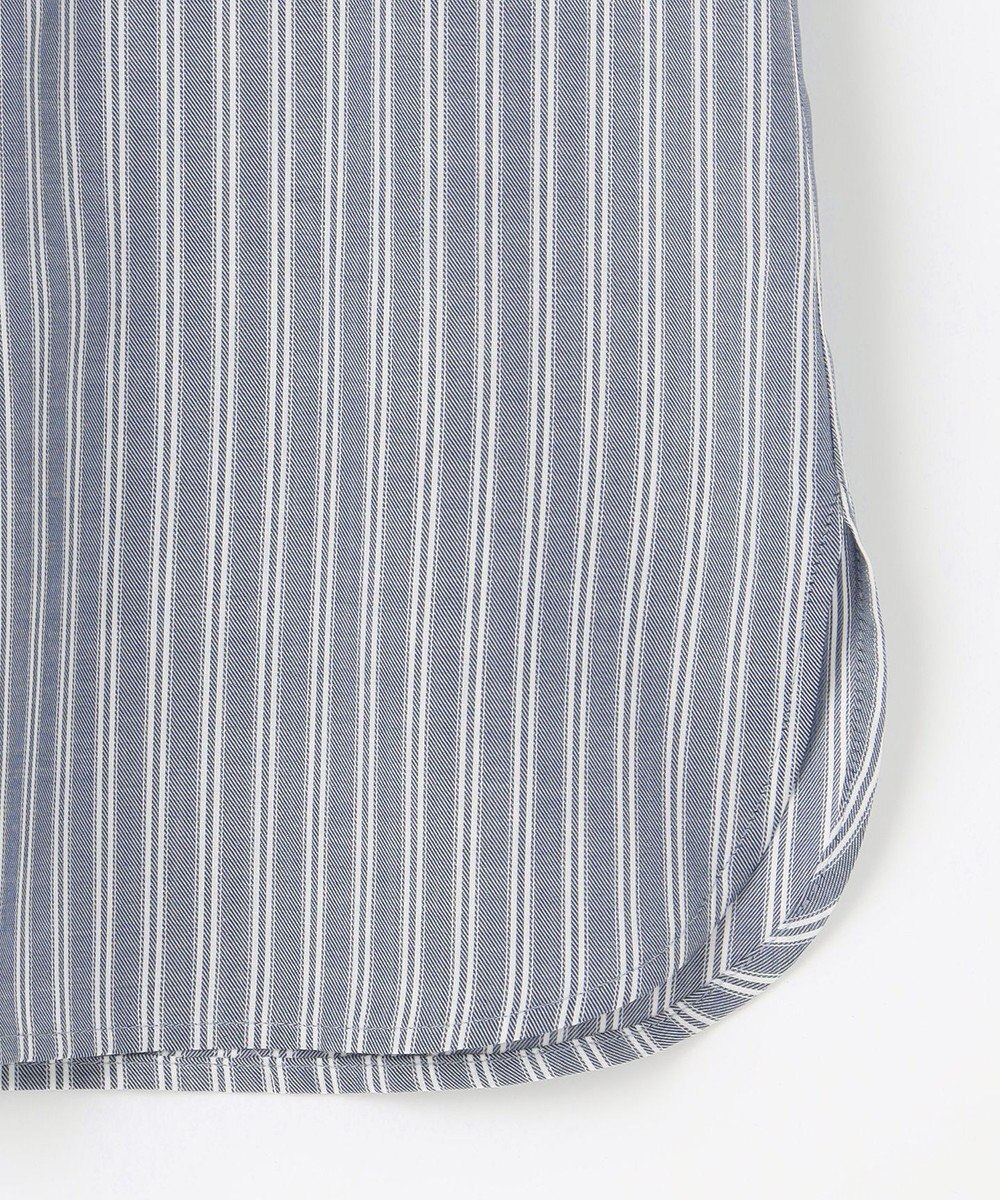 J.PRESS LADIES L 【洗える】ウォッシャブルキュプラツイル バンドカラー ブラウス 