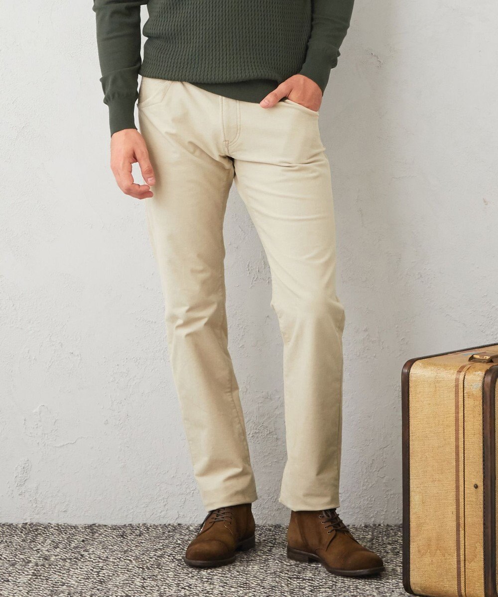 JOSEPH ABBOUD 【裏起毛/ストレッチ】5ポケットオーガニックカルゼ パンツ 