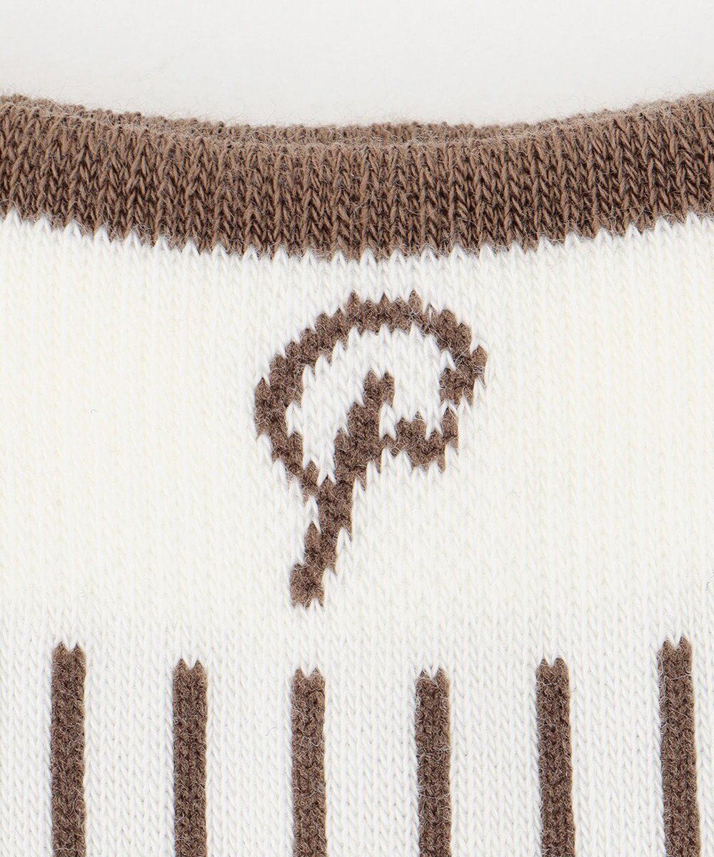 23区GOLF 【23Fondation】【WOMEN】ストライプ ショートソックス 