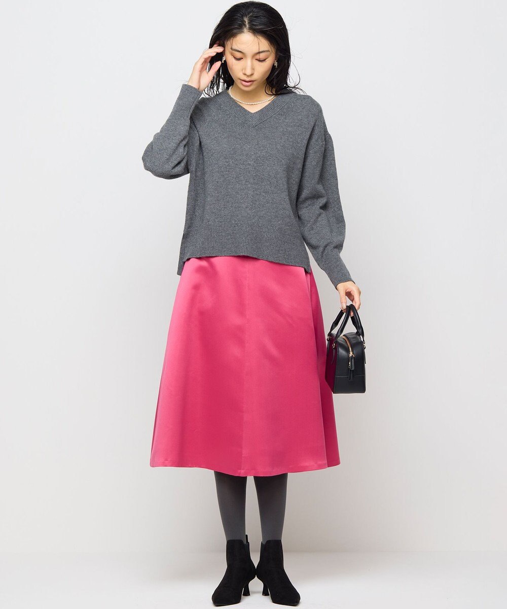 組曲 L マットサテンノーブルスカート 