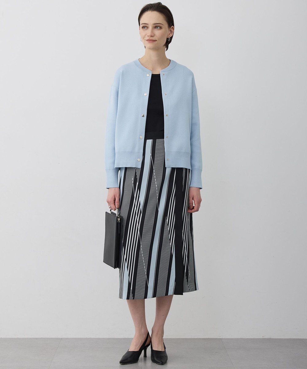 ICB 【先行予約】ランダムストライププリント ストレートスカート 