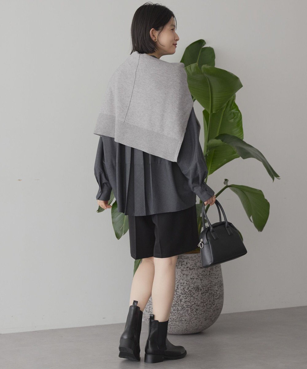 AMERICAN HOLIC イージーケアコクーンバックタックシャツ 