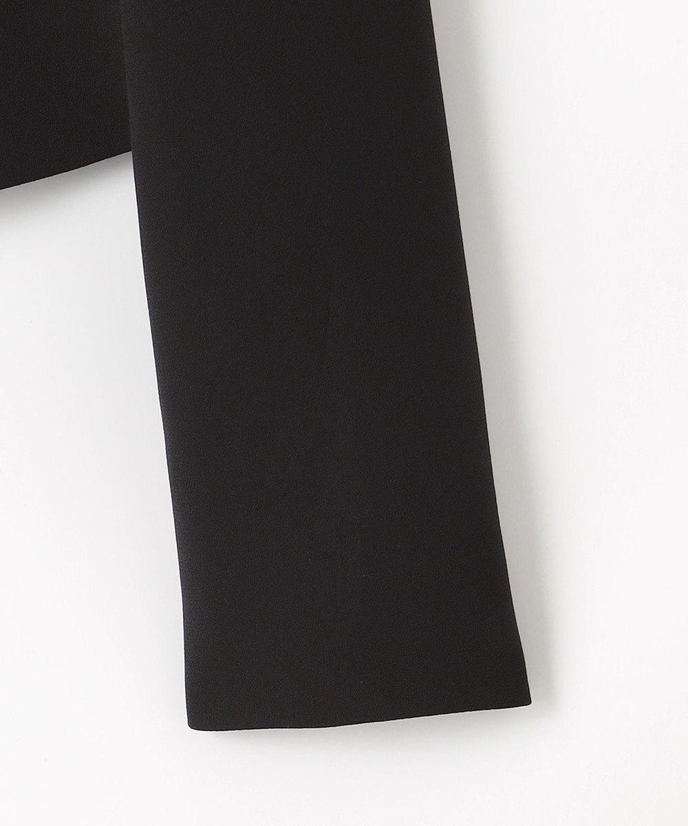 組曲 NOIR 【洗える】ウォッシャブルストレッチバックサテン ジャケット＋ワンピース 