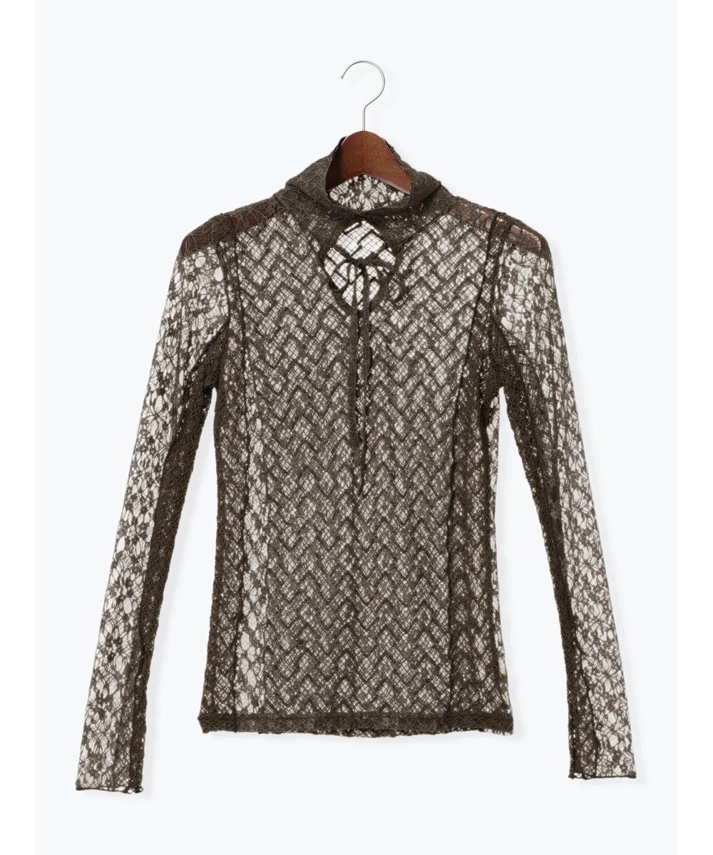 Te chichi パッチワークレース前後2WAY衿デザインTOPS《2025Autumn catalog item》 