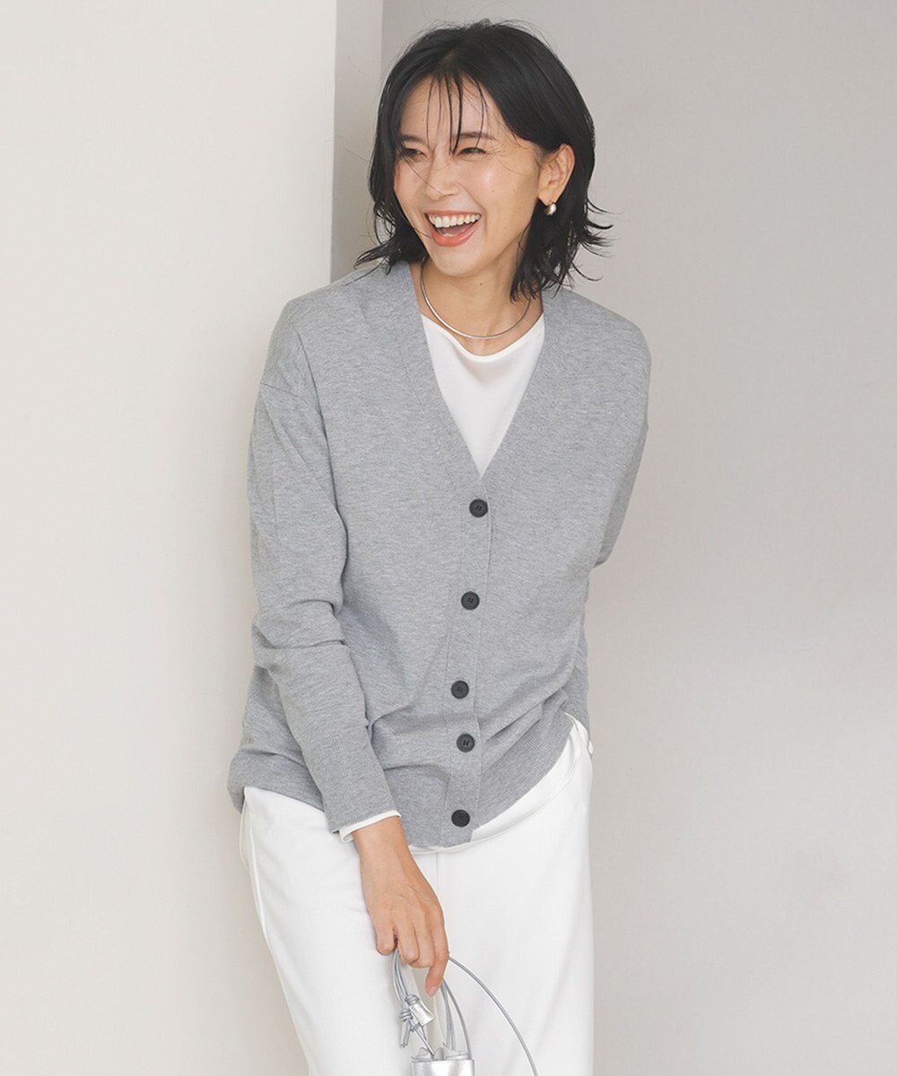 UNFILO サテン レイヤードブラウス 