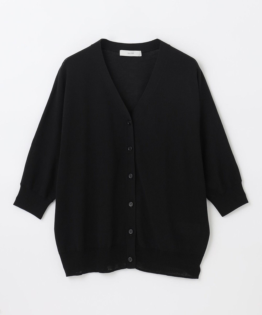 ANY 【UVケア/接触冷感/アンチピリング】多機能ハーフスリーブカーディガン 