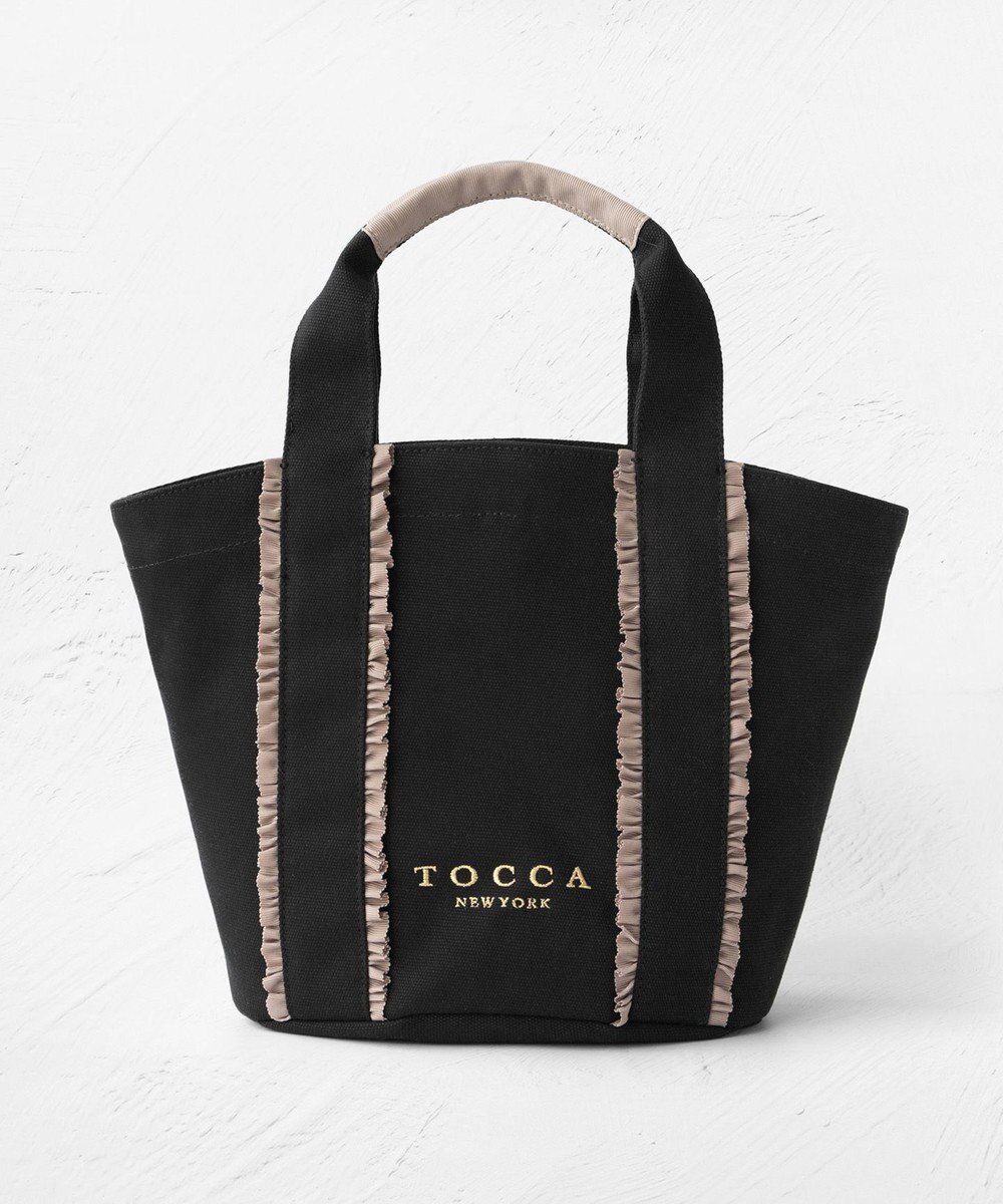 TOCCA 【八木アリサさん着用】TRILL TRIM CANVASTOTE キャンバストートバッグ 