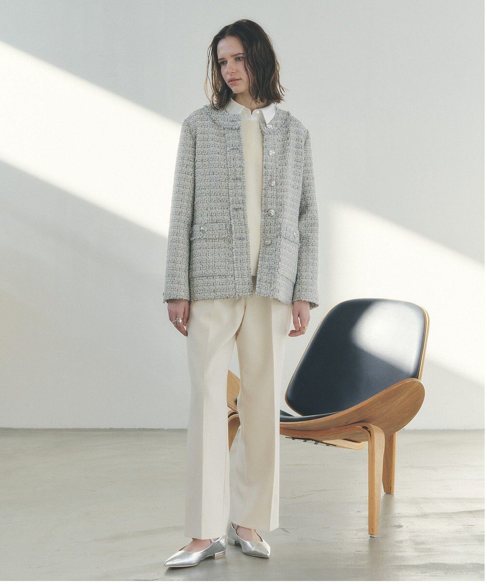 YECCA VECCA サイドベルテッドハイウエストパンツ 